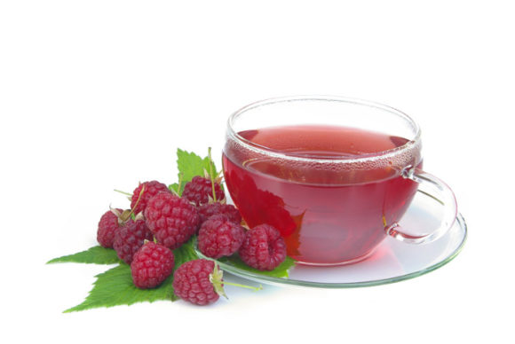 Chá para cólicas menstruais: Framboesa